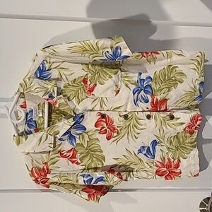 Christopher & Banks Tropical button down shirt | Size Medium​